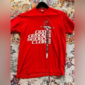 Vintage Ann Arbor Sword Club Tee Size L